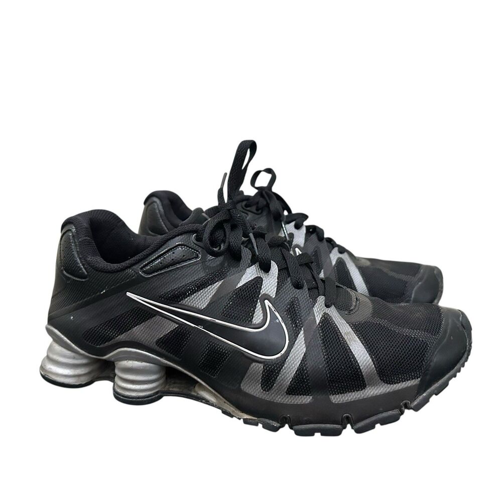 Nike Shox Roadster Sneakers 2011 Black Metallic Silver Running Shoes Womens 11